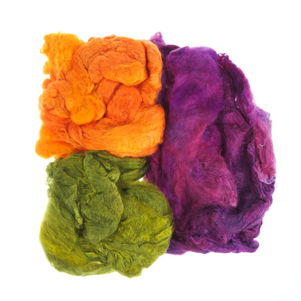 Zijdevlies hankies handgeverfd