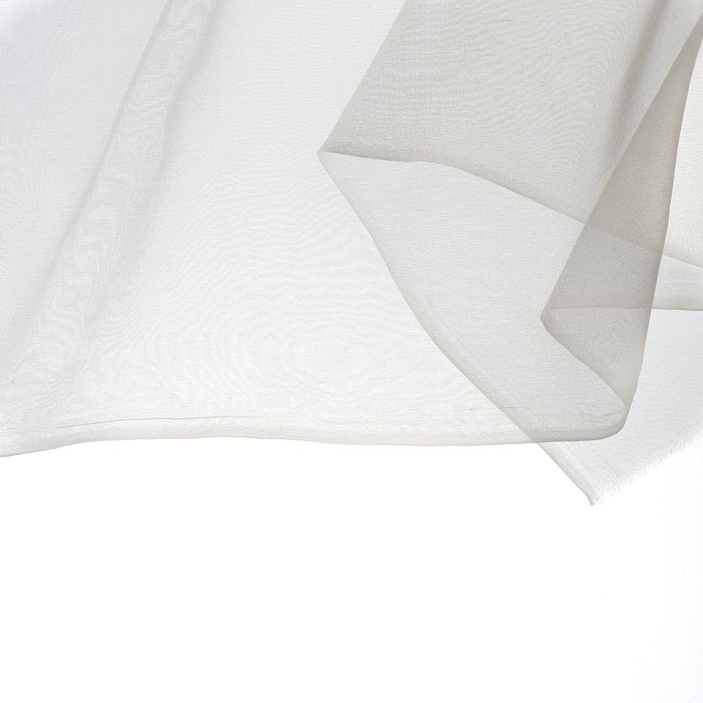 Crinkle Chiffonzijde voile  3.5 wit 