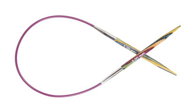 Rondbreinaalden/-punten 3,75 mm. vaste kabel KnitPro 
