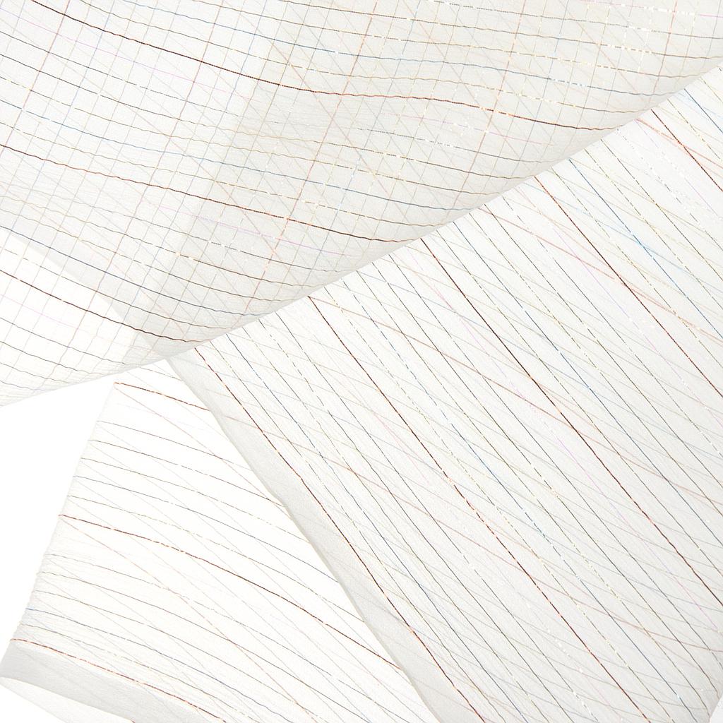 Crinkle Chiffonzijde gekleurde lurex draadjes 140 cm
