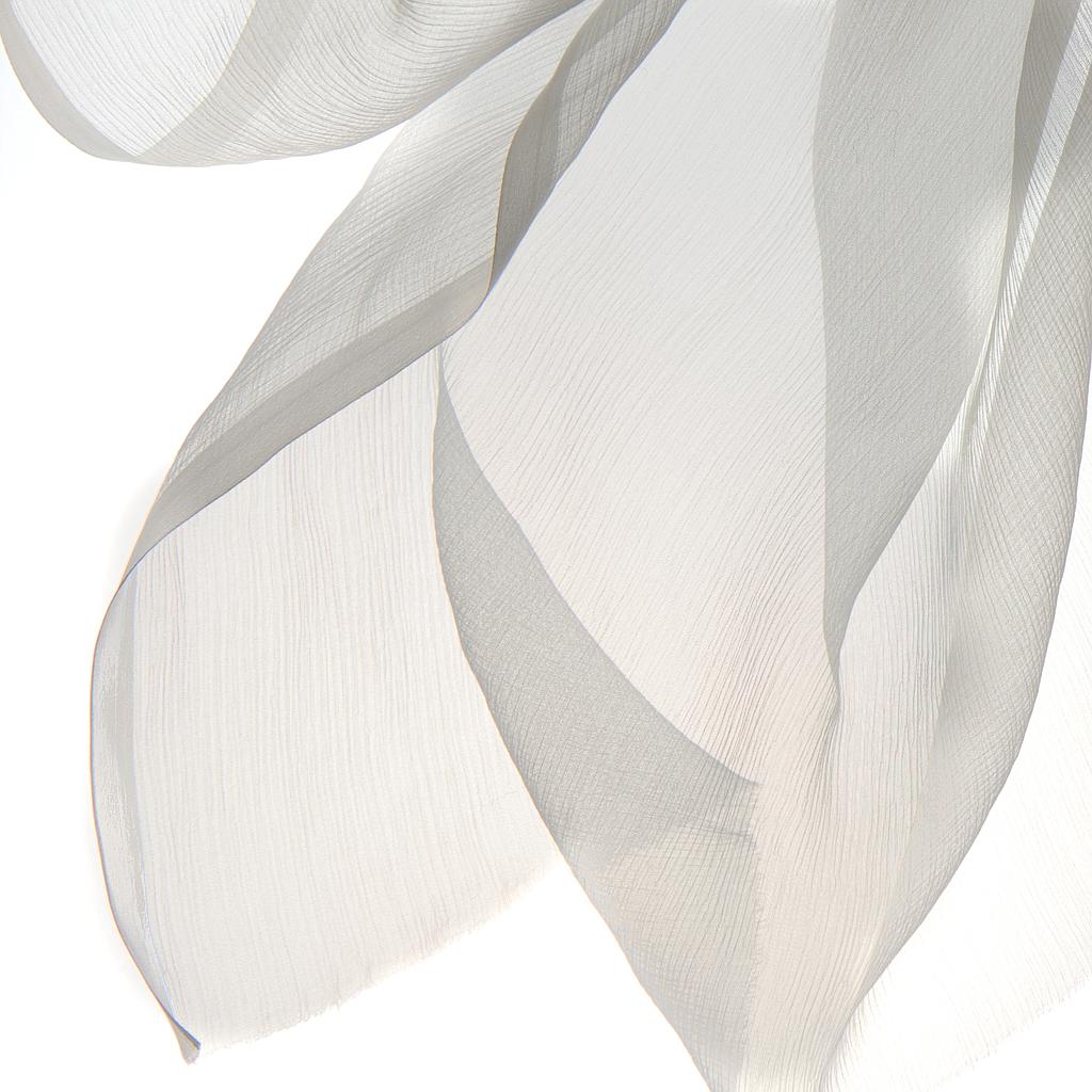 Crinkle Chiffonzijde 4,5 wit 