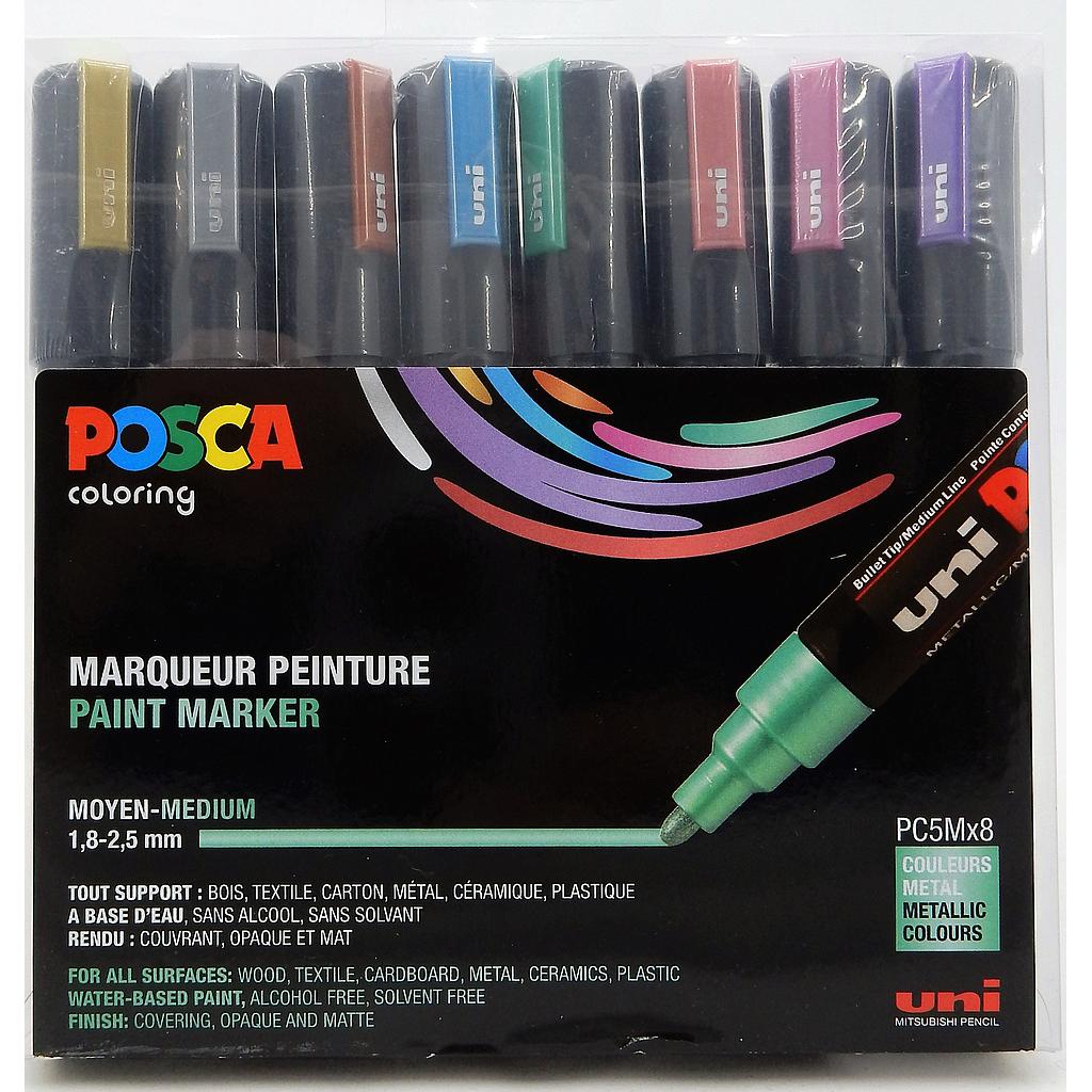 Posca Metallic PC 5M set