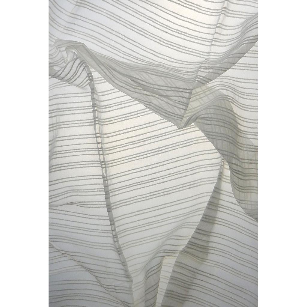 Zijde Chiffon Triple 16,5 wit sjaal