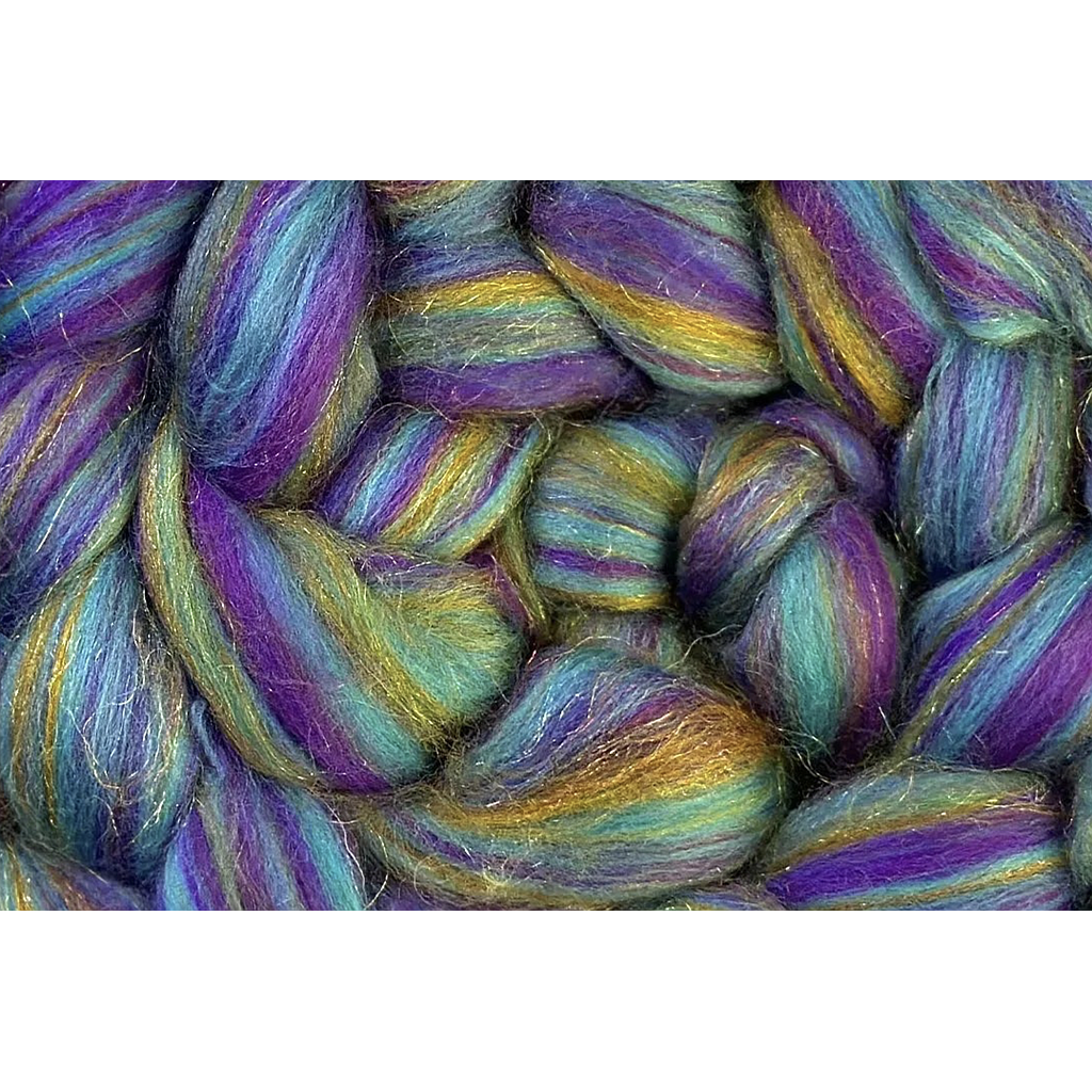 Ametrine Merino lont met Glitter