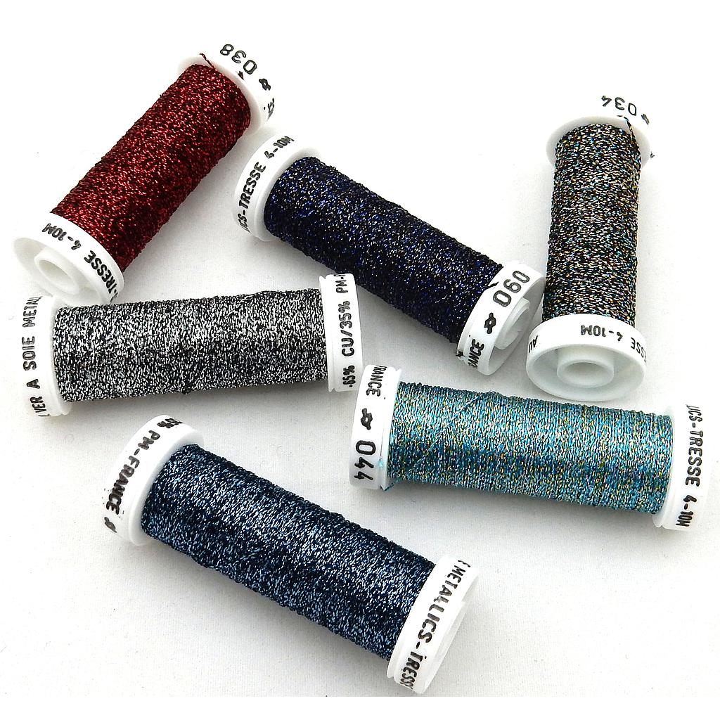 Borduurgaren set Metallic Au ver a Soie