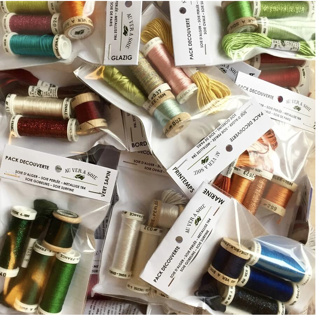 Borduurgaren set Au ver A Soie