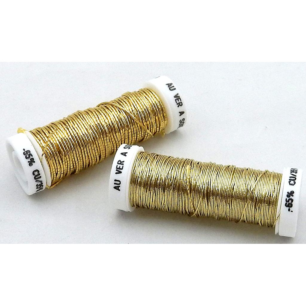 borduurgaren Gimp Au ver a Soie Goud