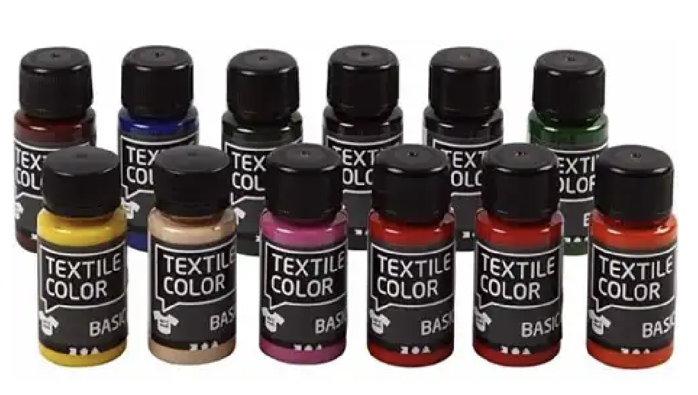 Verfset Basic Textile Color 50 ml.