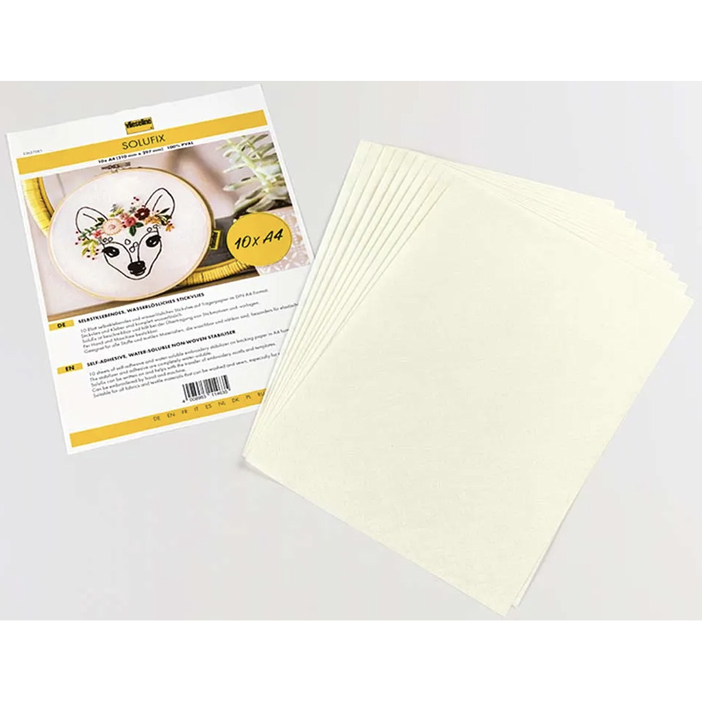 Wateroplosbaar Zelfklevend Borduurpapier Solufix