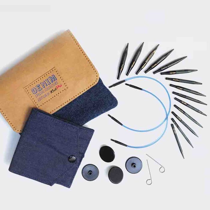 Verwisselbare rondbreinaalden set Denim mini KnitPro