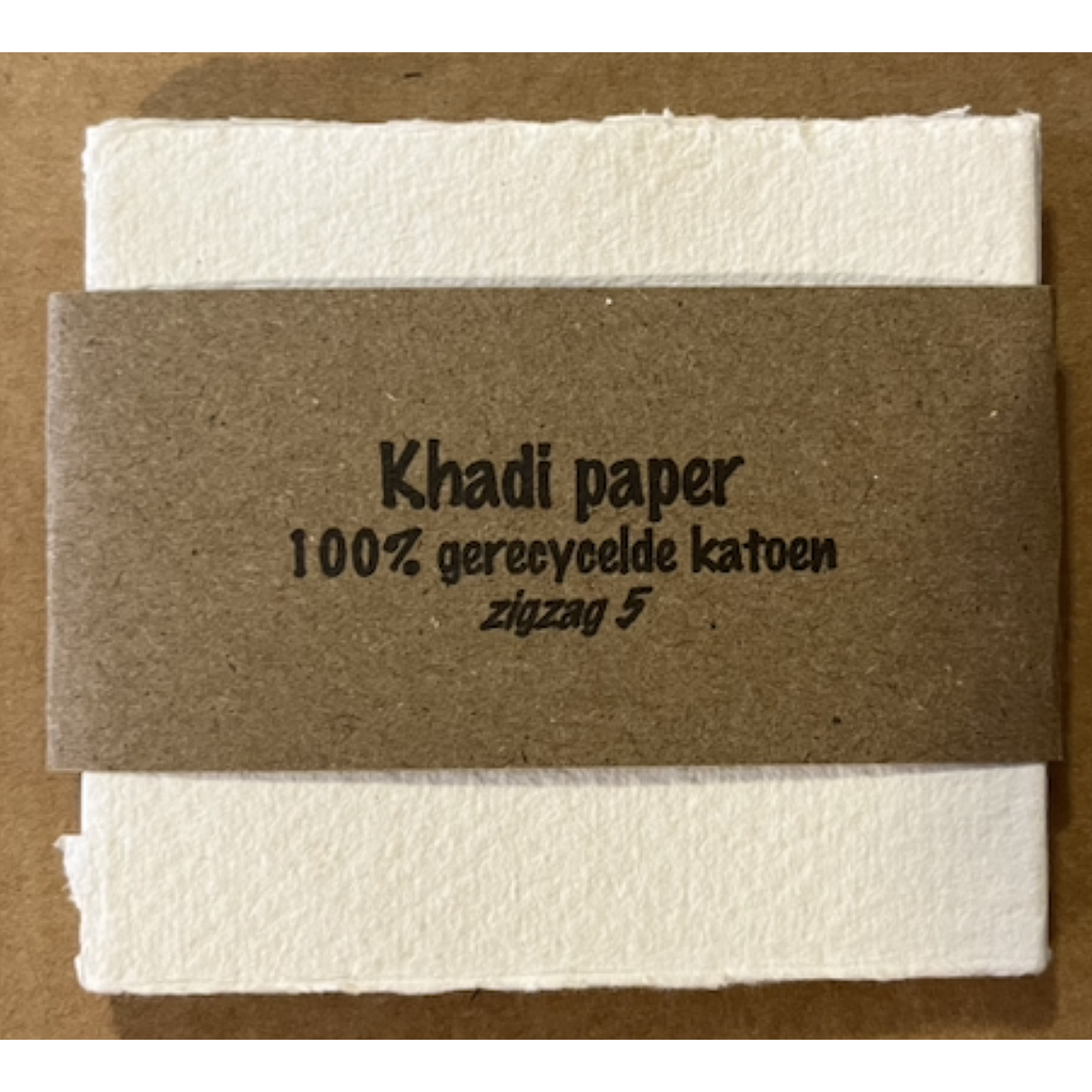 Zigzag Khadi Paper (handgeschept papier)