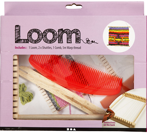Weefraam/loom hout 24 x 26,5 cm. 