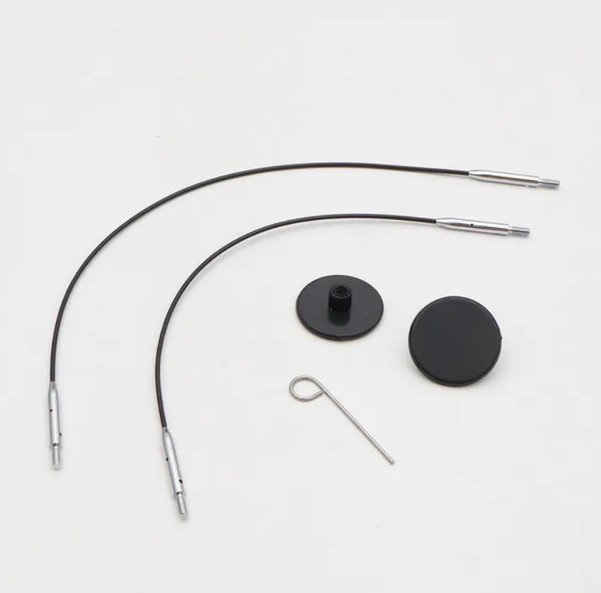 KnitPro mini kabel set 27 en 30 cm zwart