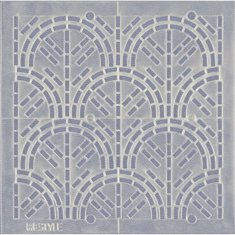 Sashiko Sjabloon Waves